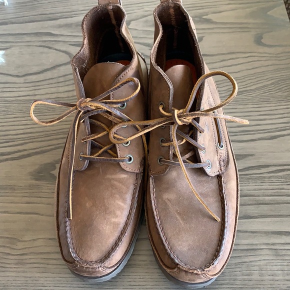 Timberland Shoes Timberland Brown Leather Chukkahigh Top Boat Shoe